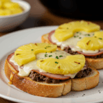 Toast Hawaii aus der Heißluftfritteuse