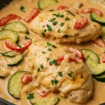 Paprika-Zucchini-Sahne-Hähnchen