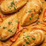 Schlemmer-Hähnchen in Paprika-Rahm-Soße