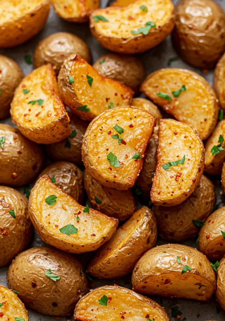 Knusprige Honig-Chili-Kartoffeln