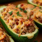 Gefüllte Zucchini Schiffchen