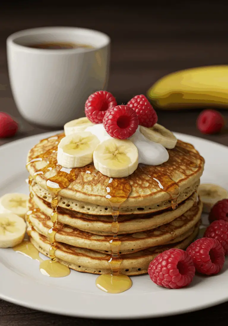 Leckere und Einfache Bananen Pancakes