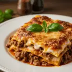 Klassische Lasagne Bolognese mit Bechamelsoße