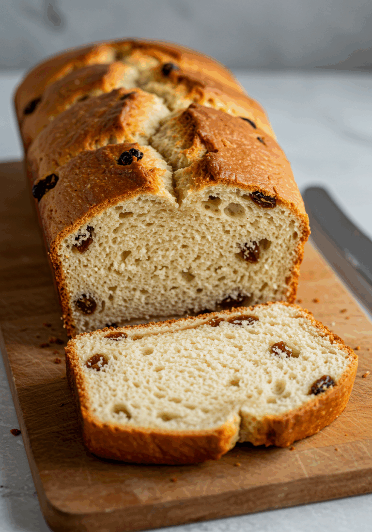 Super saftiges und fluffiges Rosinenbrot