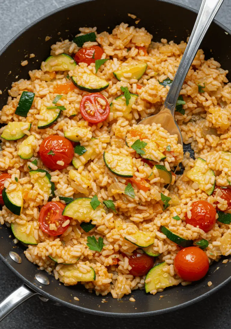 Zucchini-Tomaten-Reis
