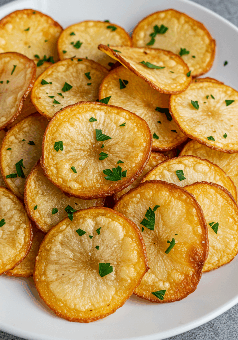 Knusprige Hüttenkäse-Chips