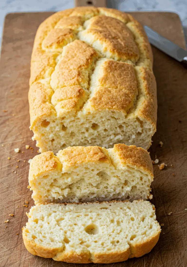 Fluffiges Hüttenkäse Wolkenbrot