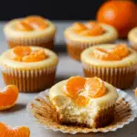 Käsekuchen-Muffins mit Mandarinen