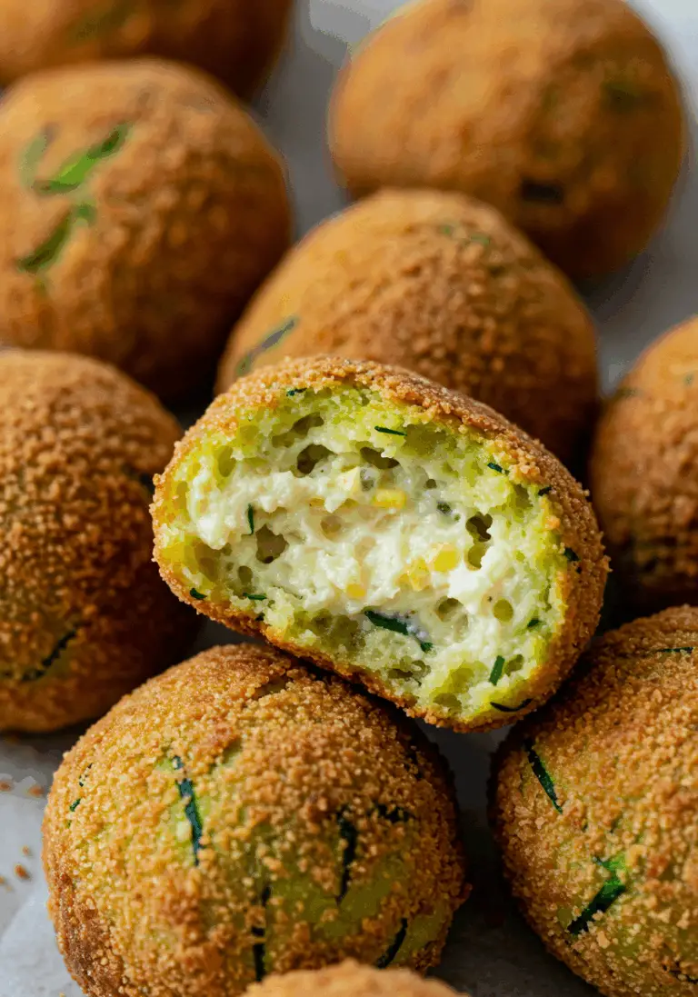 Zucchinibällchen mit Käse
