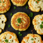 Gebackene Mozzarella Blumenkohlsteaks