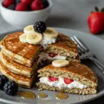 Protein Pfannkuchen Rezept mit Quark Füllung
