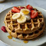 Gesunde Waffeln mit Haferflocken
