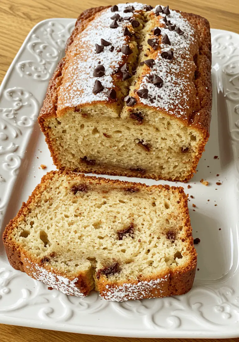 Bananenbrot mit Schokolade