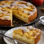 Apfelkuchen mit Pudding