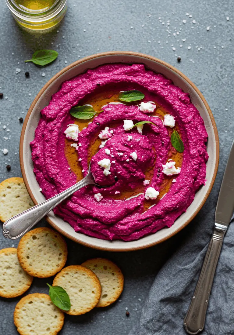 Rote Bete-Dip mit Feta