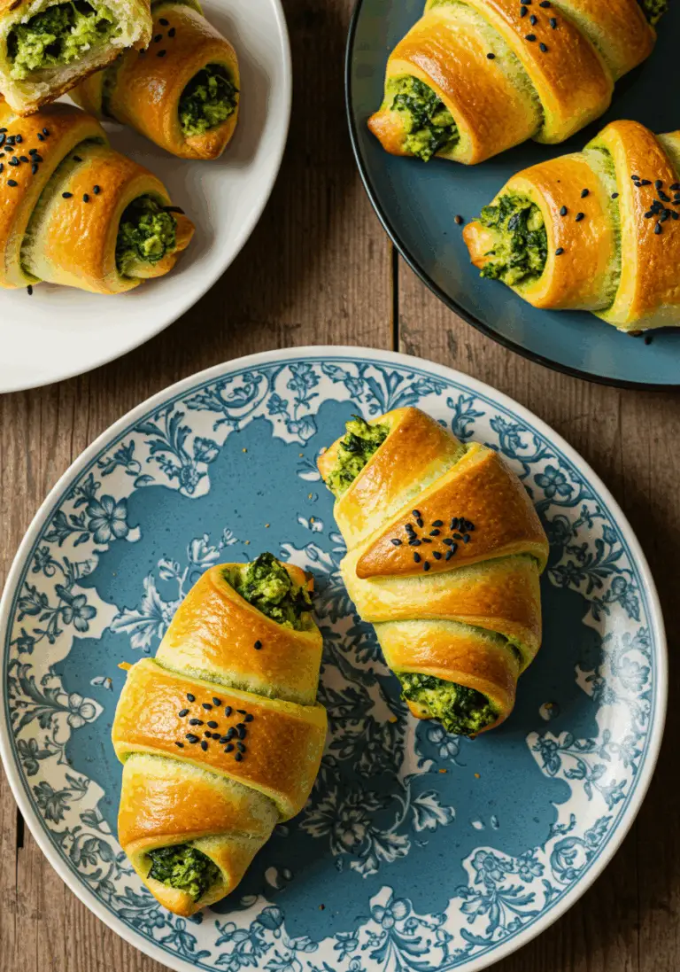 Bärlauch Franzbrötchen