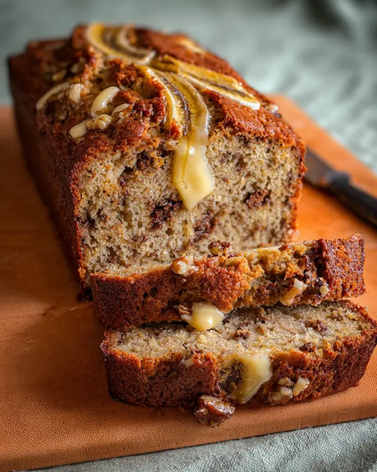 Bananenbrot mit Quark