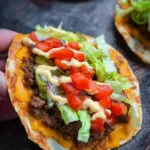 Cheeseburger Wraps aus der Pfanne