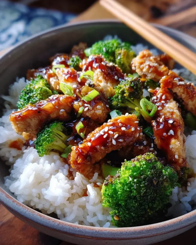Chicken Teriyaki mit Brokkoli und Reis
