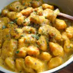 Cremige Gnocchi-Pfanne mit Kürbis und Curry