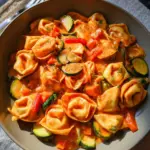 Cremige Tortellini-Pfanne mit Gemüse