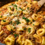 Cremige Tortellini-Pfanne mit würzigem Hack