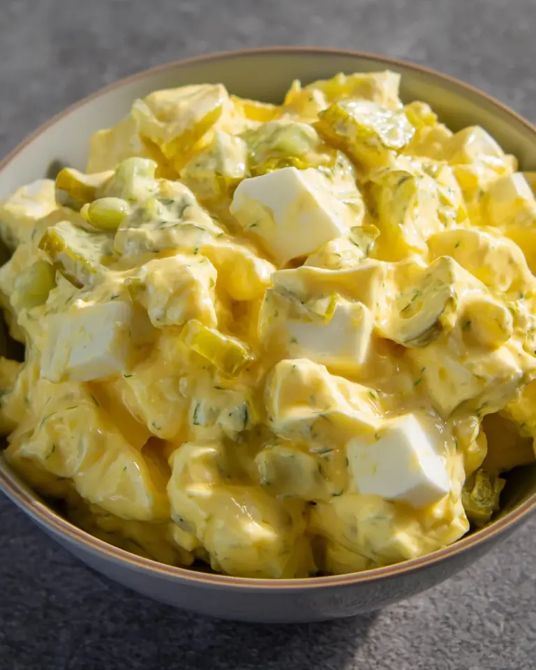 Cremiger Eiersalat mit Joghurt und Mayonnaise