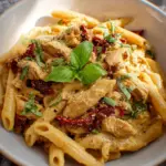 Einfache vegane Marry Me Chicken Pasta