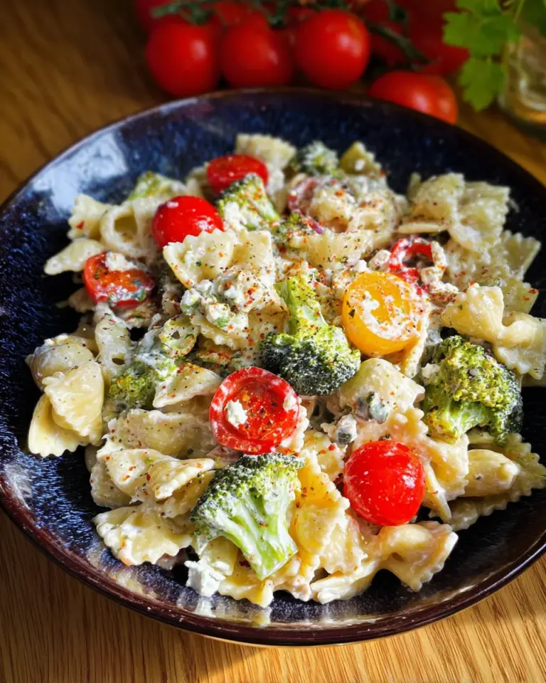 Feta Pasta mit Brokkoli und Tomaten