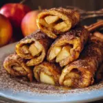 French Toast Roll-Ups mit Apfel-Zimt-Füllung (vegan)