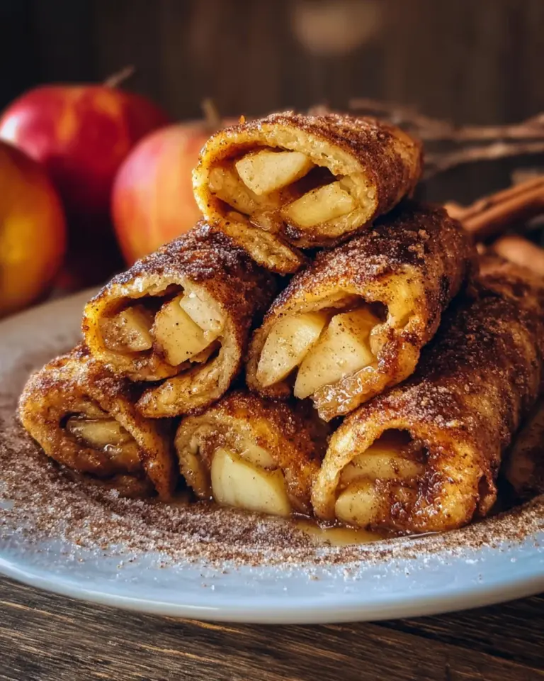 French Toast Roll-Ups mit Apfel-Zimt-Füllung (vegan)