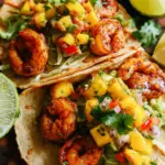 Garnelen Tacos mit Mango-Avocado-Salsa