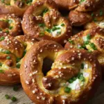 Gefüllte Brezeln mit Schmand & Käse