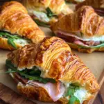 Gefüllte Croissants (herzhaftes Blätterteig Rezept)