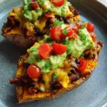 Gefüllte Süßkartoffel Mexican Style