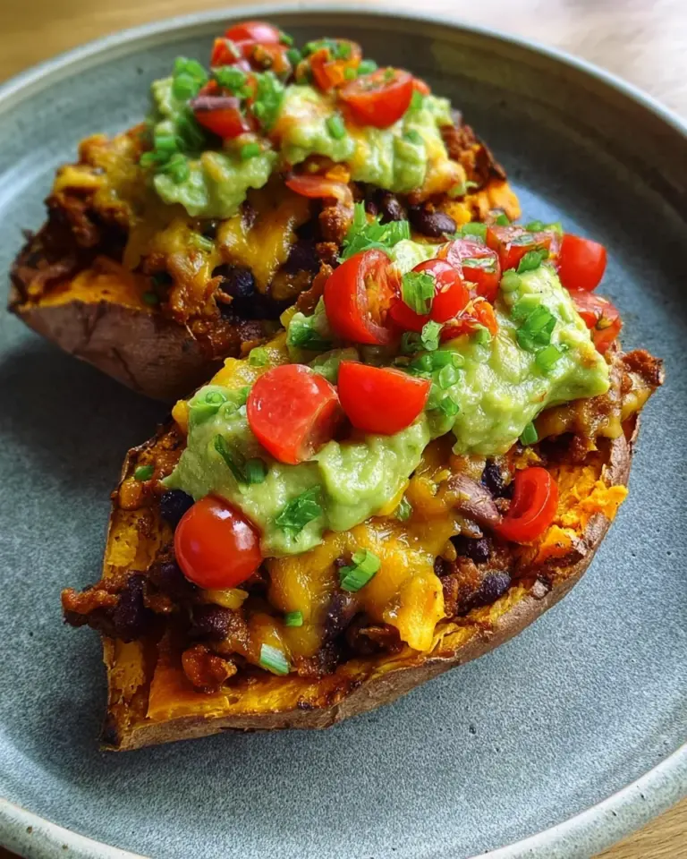Gefüllte Süßkartoffel Mexican Style