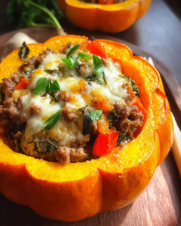 Gefüllter Kürbis mit Hackfleisch: 2 Tricks, die dich umhauen