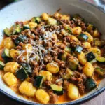 Gnocchi - Zucchini - Pfanne mit Hackfleisch