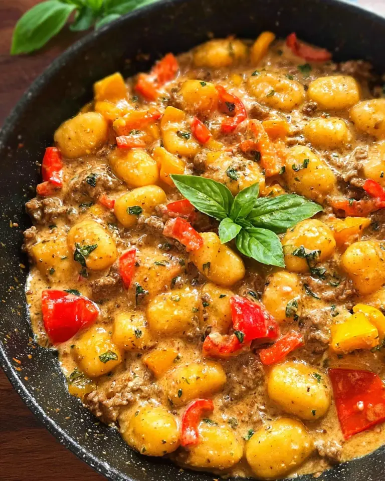 Gnocchi Pfanne mit Hackfleisch