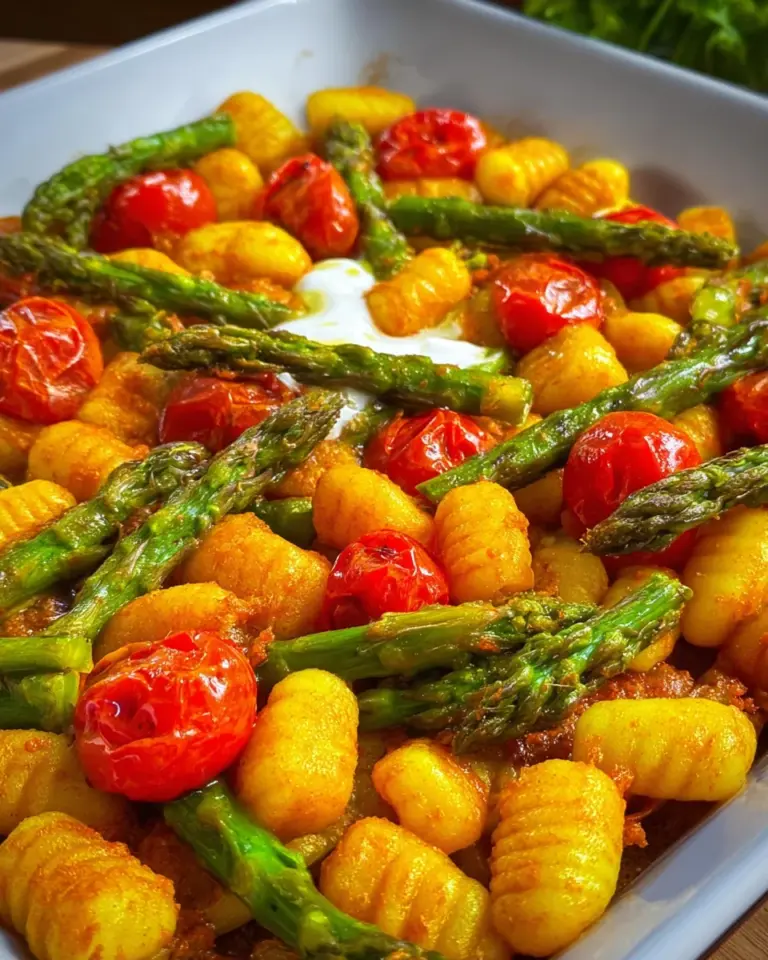 Gnocchi Spargel Blech