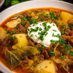 Hackfleisch-Spitzkohl-Kartoffel-Eintopf