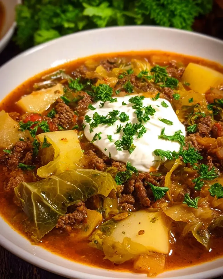 Hackfleisch-Spitzkohl-Kartoffel-Eintopf