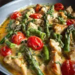 Hähnchen Spargel Pfanne: 30 Min. Glück!