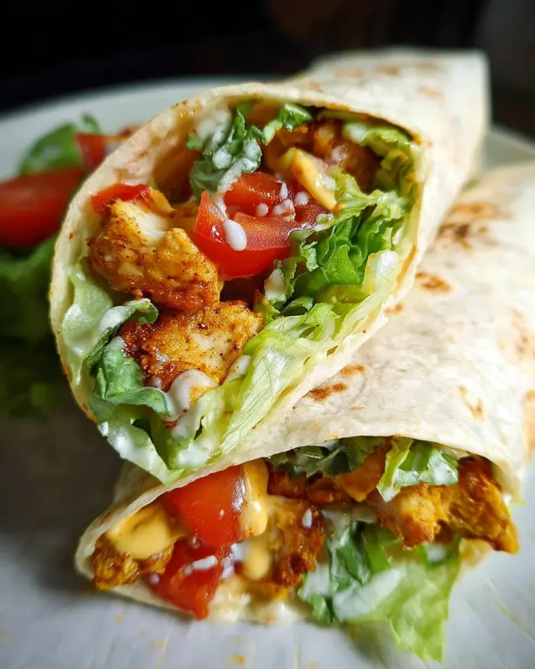 Hähnchen Wraps – Köstliches Hähnchenfleisch und frisches Gemüse