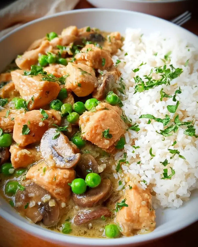 Hähnchengeschnetzeltes mit Reis