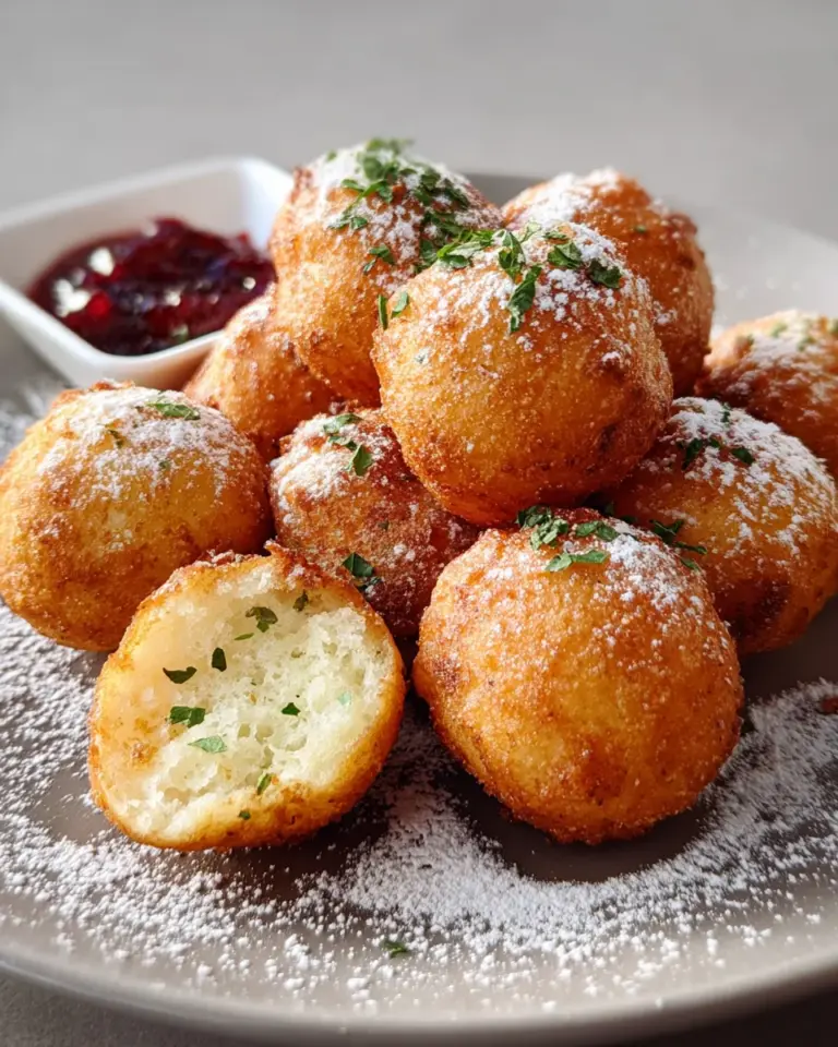 Hüttenkäsebällchen aus der Heißluftfritteuse