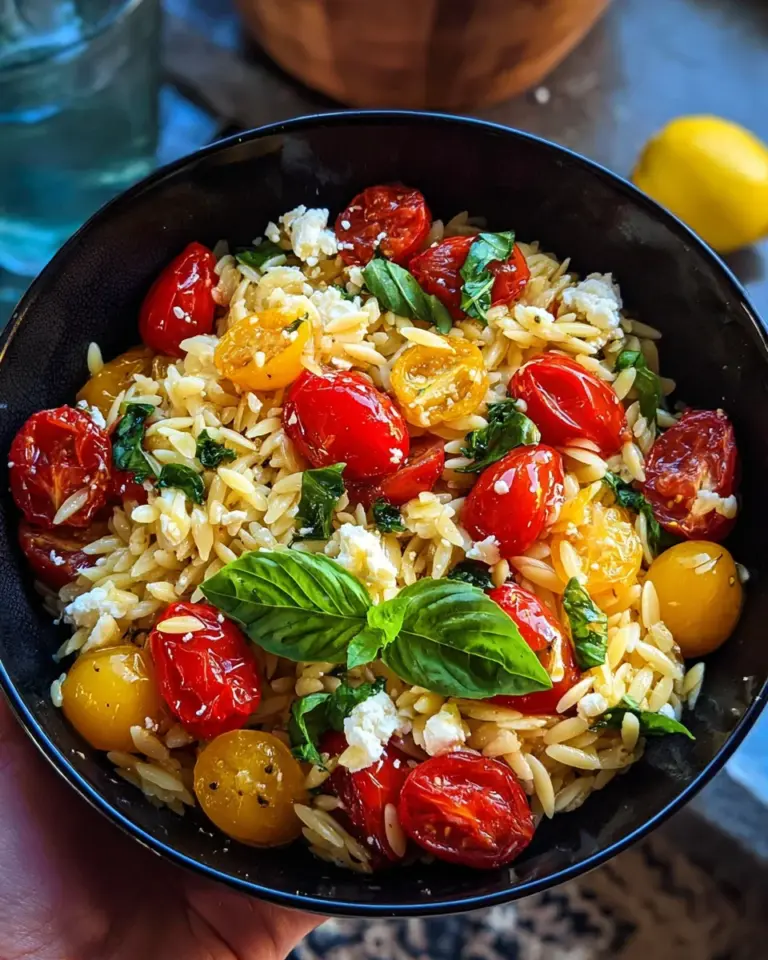 Italienischer Orzo Salat (schnelles Rezept)