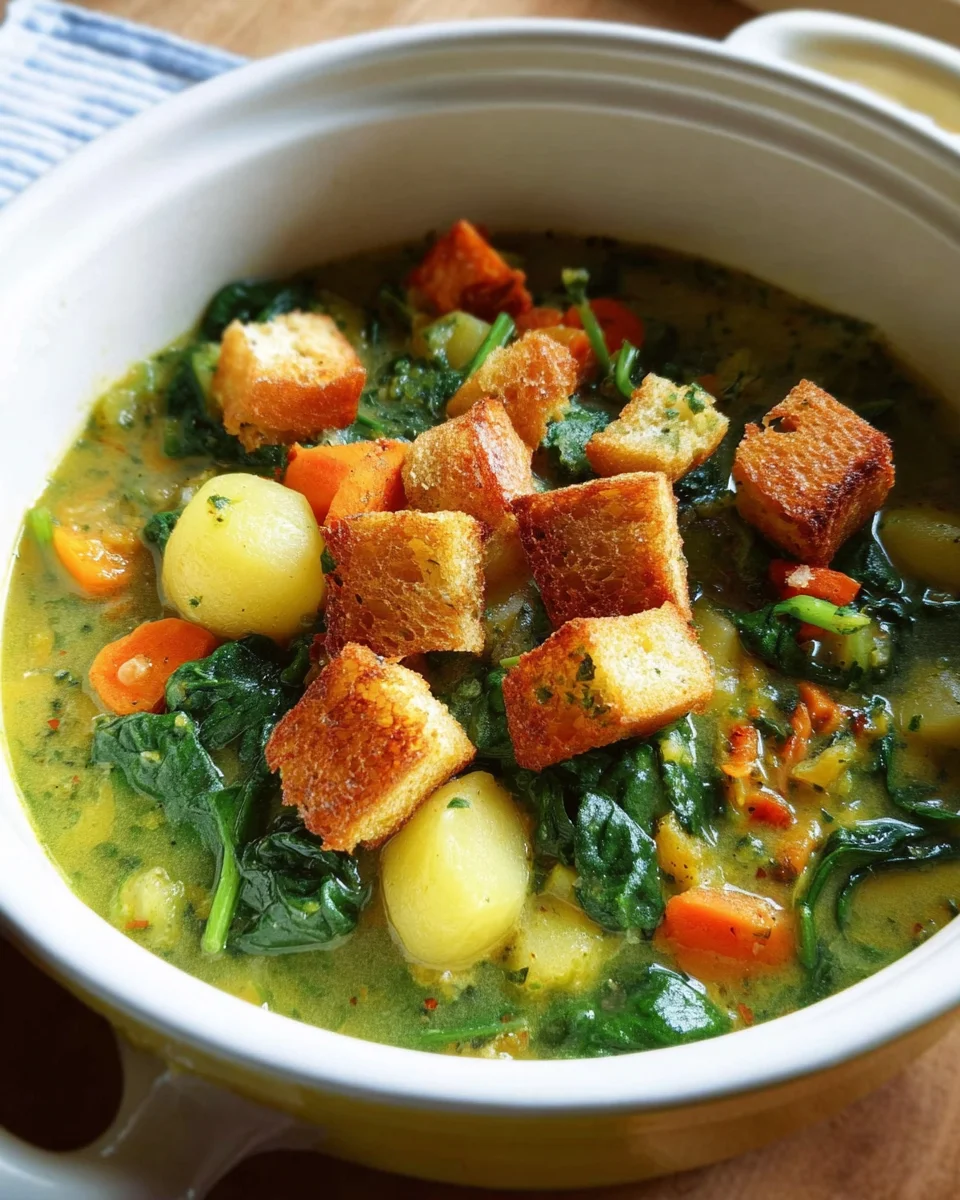 Kartoffel-Spinat-Eintopf