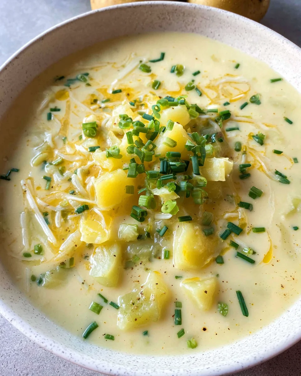 Käse-Lauch-Suppe