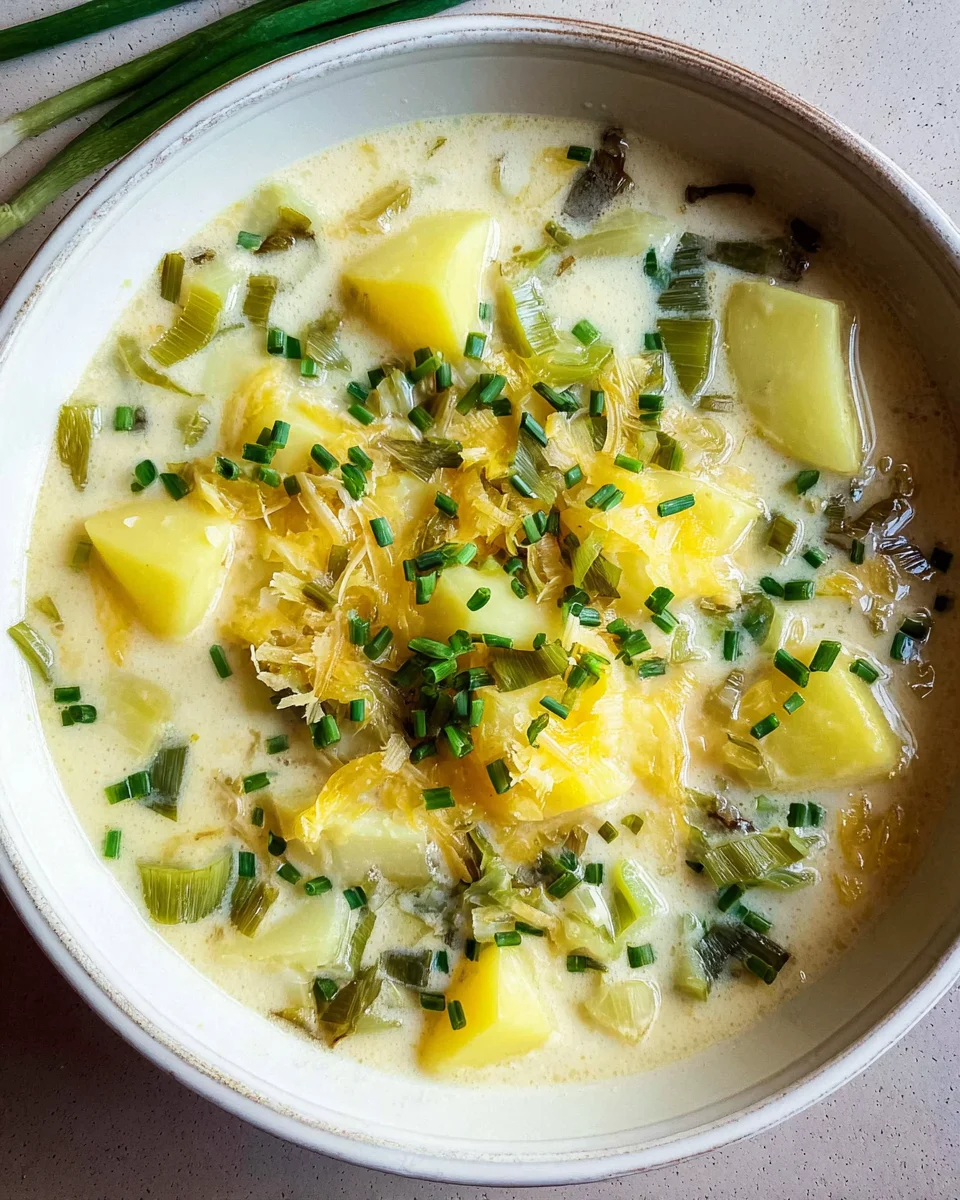 Käse-Lauch-Suppe